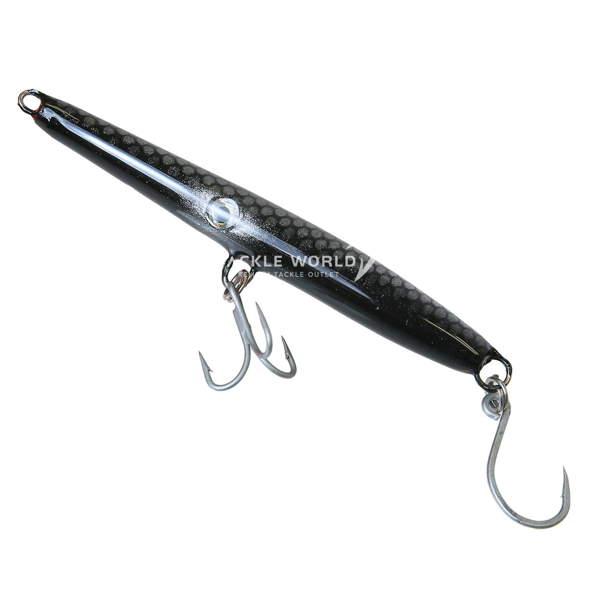 Alan's Custom Lures Needle Fish 2oz Sinking Plugs-Lures-Alan's Custom Lures-Black Scale-Tackle World