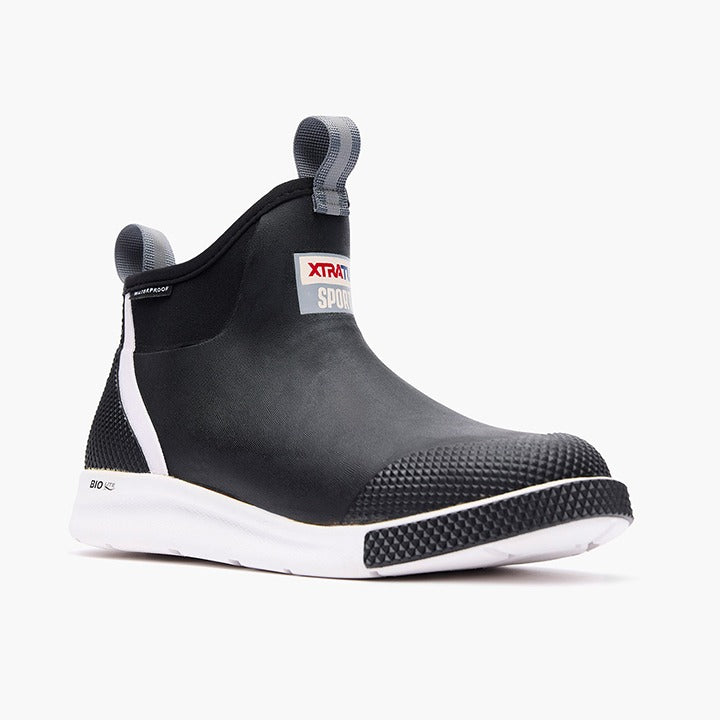 Xtratuf Men's Sport 6" Ankle Deck Boots-Apparel-Xtratuf-Black-9-Tackle World