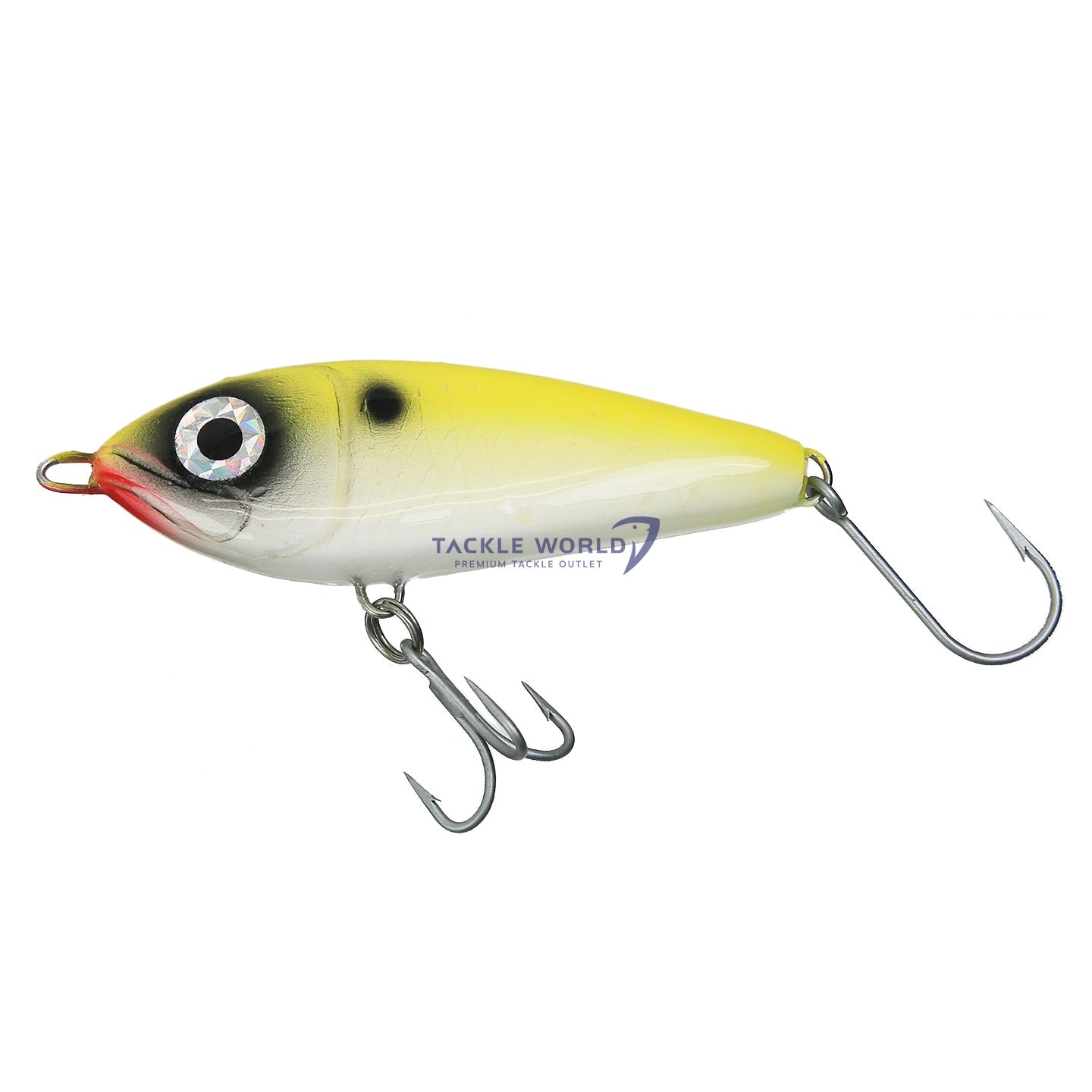 Alan's Custom Lures Combat Glide Baits-Lures-Alan's Custom Lures-Yellow Over White-Tackle World