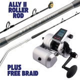 Penn Fathom 50 Electric Kit + Ally II Conventional Rod Combos-Reel-Penn-FTH50ELKIT W/ ALLYELIIC60HRT (Roller)-No Spool-Tackle World