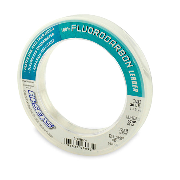 American Fishing Wire 100% Fluorocarbon Leader-Line & Leader-American Fishing Wire-50yd-30lb-Tackle World