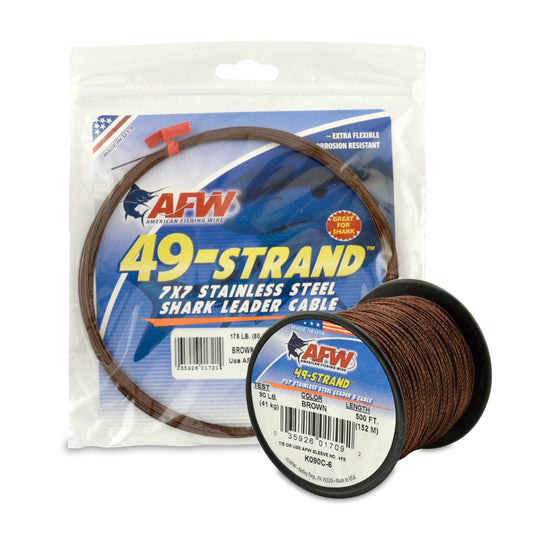 American Fishing Wire Stainless Steel Shark Leader Cable-Line & Leader-American Fishing Wire-Tackle World