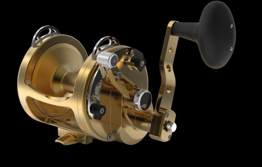 avet hxw 5/2 raptor two-speed lever drag casting reel Gold
