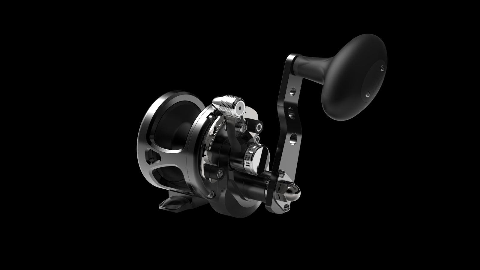 Avet SXJ G2 Single Speed Lever Drag Reels (Non-MC)-Reel-Avet-With Glide Plate-Black-Tackle World