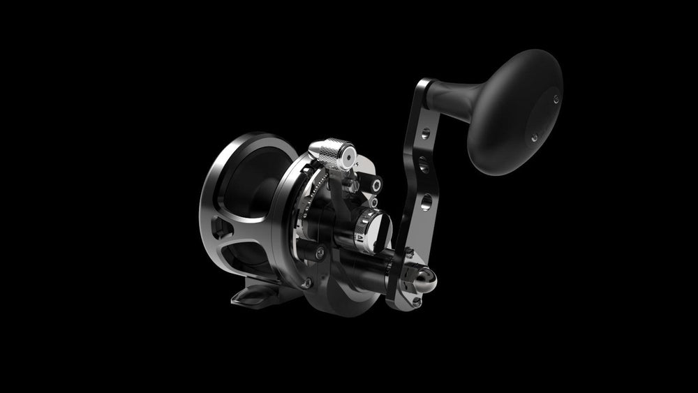 Avet SXJ G2 Single Speed Lever Drag Reels (Non-MC)-Reel-Avet-With Glide Plate-Black-Tackle World