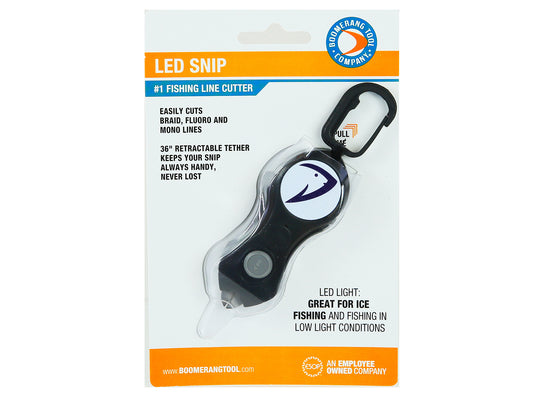 Boomerang Original Snip with LED Fishing Line Cutter BTC2045 Fish Head Logo