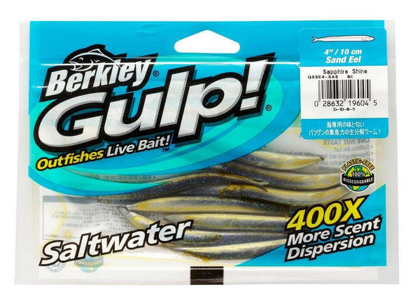 biodegradable saltwater fishing lures Berkley Gulp! Saltwater Sand Eel Soft Baits – Tackle World