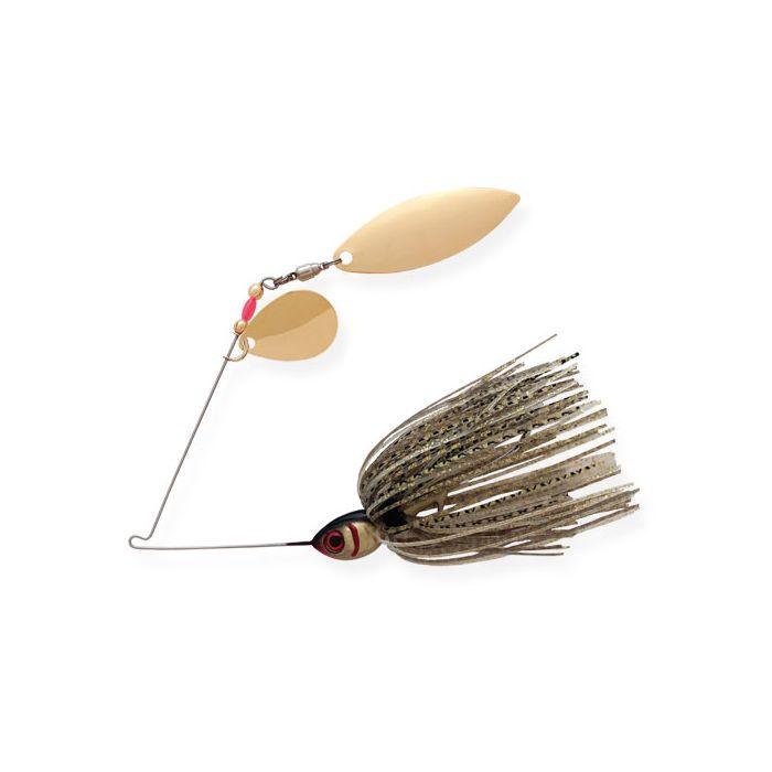 booyah dual blade spinners copper fishing lures Booyah Blade Tandem 1/2oz Gold Shiner