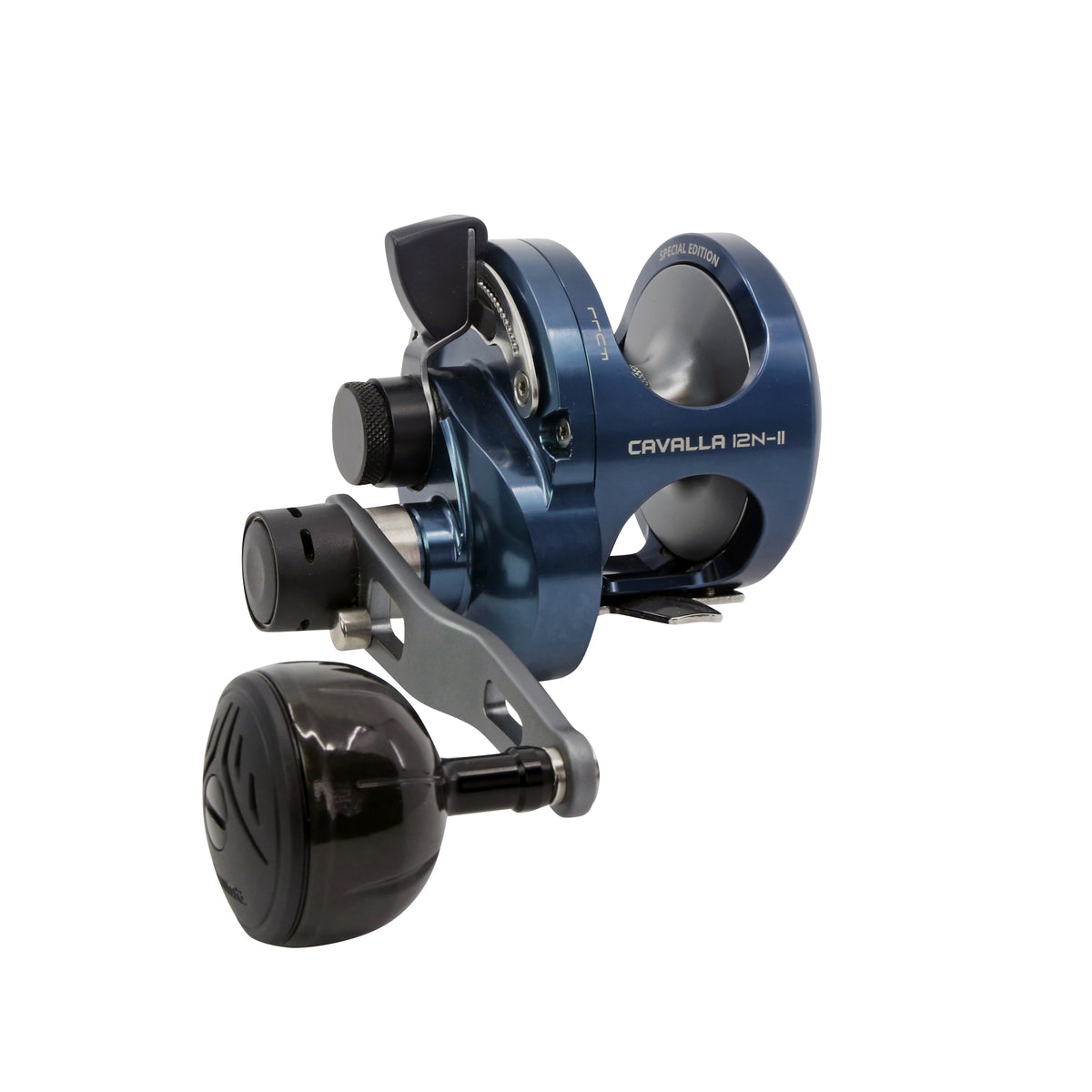 Okuma Cavalla 2-Speed Limited Edition Lever Drag Reels, 12N-II Midnight Blue