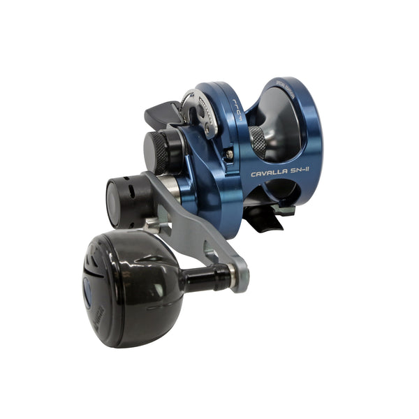 Okuma Cavalla 2-Speed Limited Edition Lever Drag Reels, 12N-II Midnight Blue