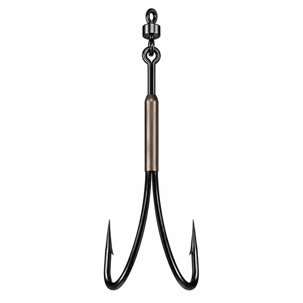 bi twin frog flat fishing hook Owner Double Hooks for perfect presentation and hooking properties 30 Classic Double Fishing Hook