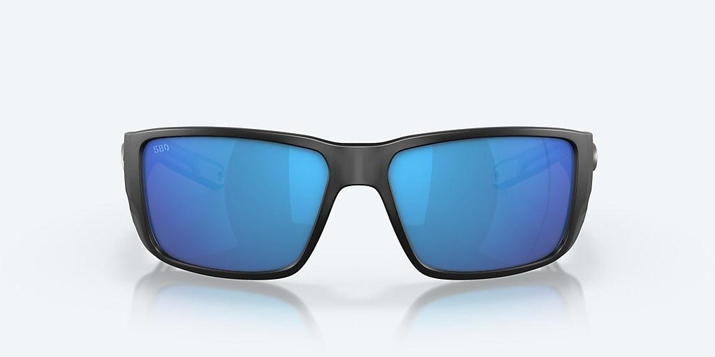 Costa Blackfin Pro Matte Black Frame with Blue Mirror Lens 580G Polarized Sunglasses-Sunglasses-Costa-Tackle World