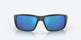 Costa Blackfin Pro Matte Black Frame with Blue Mirror Lens 580G Polarized Sunglasses-Sunglasses-Costa-Tackle World
