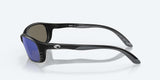 Costa Brine Matte Black Frame With Mirror Blue Lens 580G Polarized Sunglasses-Sunglasses-Costa-Tackle World