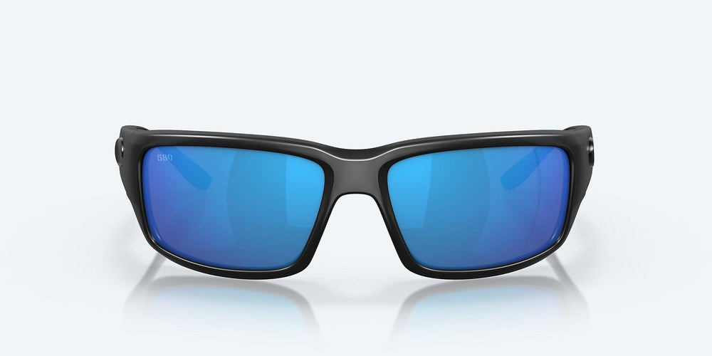 Costa Fantail Blackout Frame With Blue Mirror Lens 580G Polarized Sunglasses-Sunglasses-Costa-Tackle World