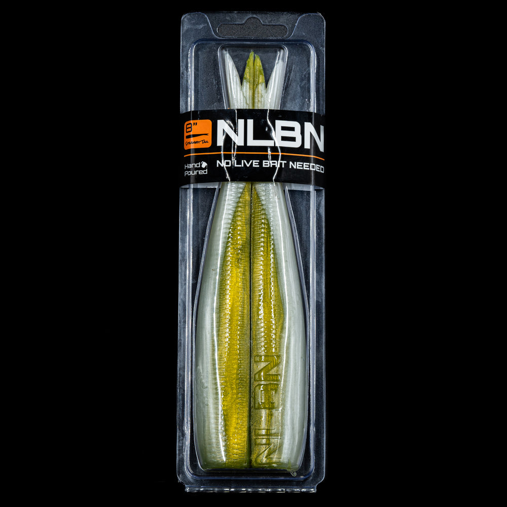 NLBN - No Live Bait Needed 8" Straight Tail-Lures-NLBN-Tackle World