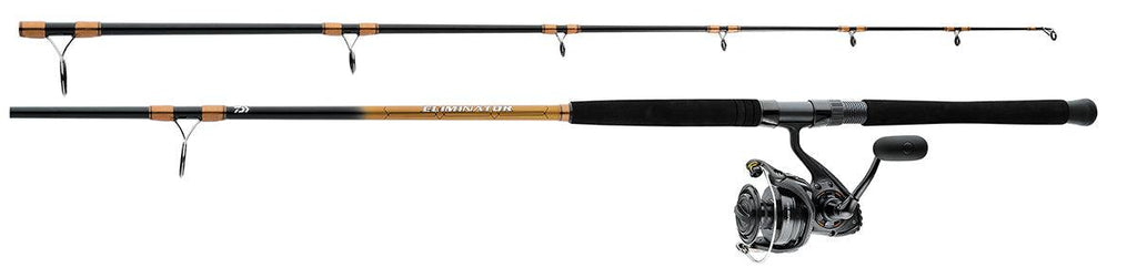 daiwa eliminator reel for sale Eliminator4500 Spinning The Daiwa Eliminator reel has a Hardbodyz anodized aluminum frame Daiwa Eliminator Saltwater Spinning Combo
