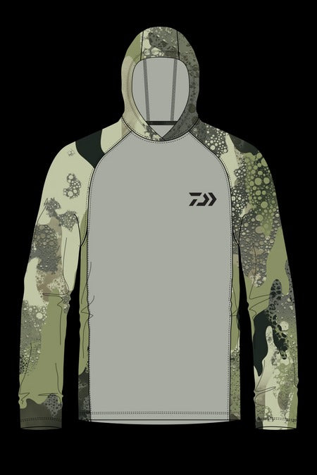 Daiwa D-Vec Wood Camo LS HD Sunshirt-Apparel-Daiwa-Tackle World