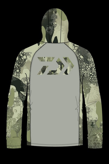 Daiwa D-Vec Wood Camo LS HD Sunshirt-Apparel-Daiwa-Tackle World