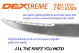 Dexter Dextreme 8" Dual Edge Flexible Fillet Knife with Sheath-Tools-Dexter Russell-Tackle World
