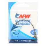 American Fishing Wire Surflon Leaders-Line & Leader-American Fishing Wire-6" Black-20lb-Tackle World