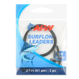 American Fishing Wire Surflon Leaders-Line & Leader-American Fishing Wire-24" Black-45lb-Tackle World