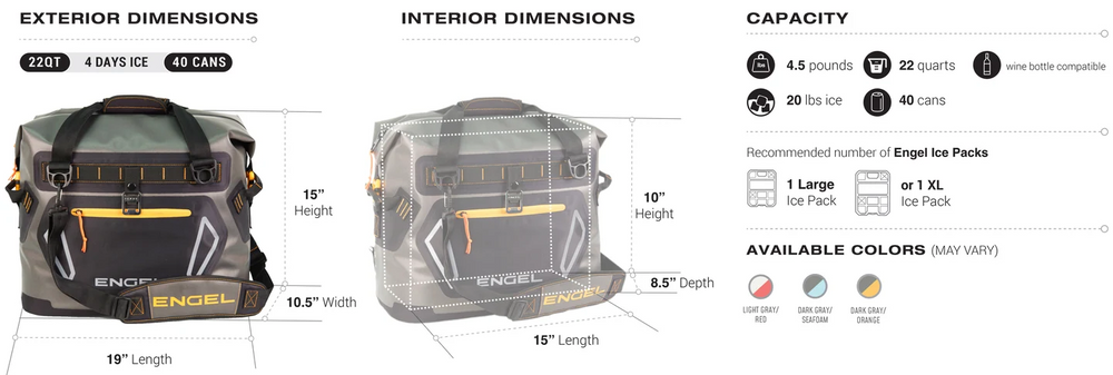 Engel HD20 Heavy-Duty Soft Sided Cooler Bag-Accessories-Engel-Tackle World