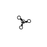 American Fishing Wire Brass 3-Way Swivels with Stainless Steel Rings-Terminal Tackle-American Fishing Wire-#3 - 55lb (12pk)-Tackle World