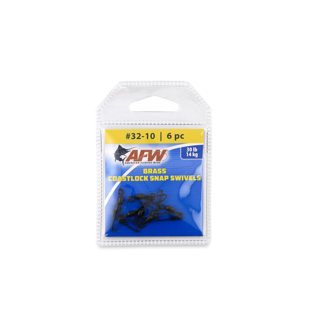 American Fishing Wire Brass Coastlock Snap Swivels-Terminal Tackle-American Fishing Wire-Tackle World