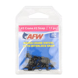 American Fishing Wire Brass Crane Swivel with Interlock Snaps-Terminal Tackle-American Fishing Wire-Tackle World