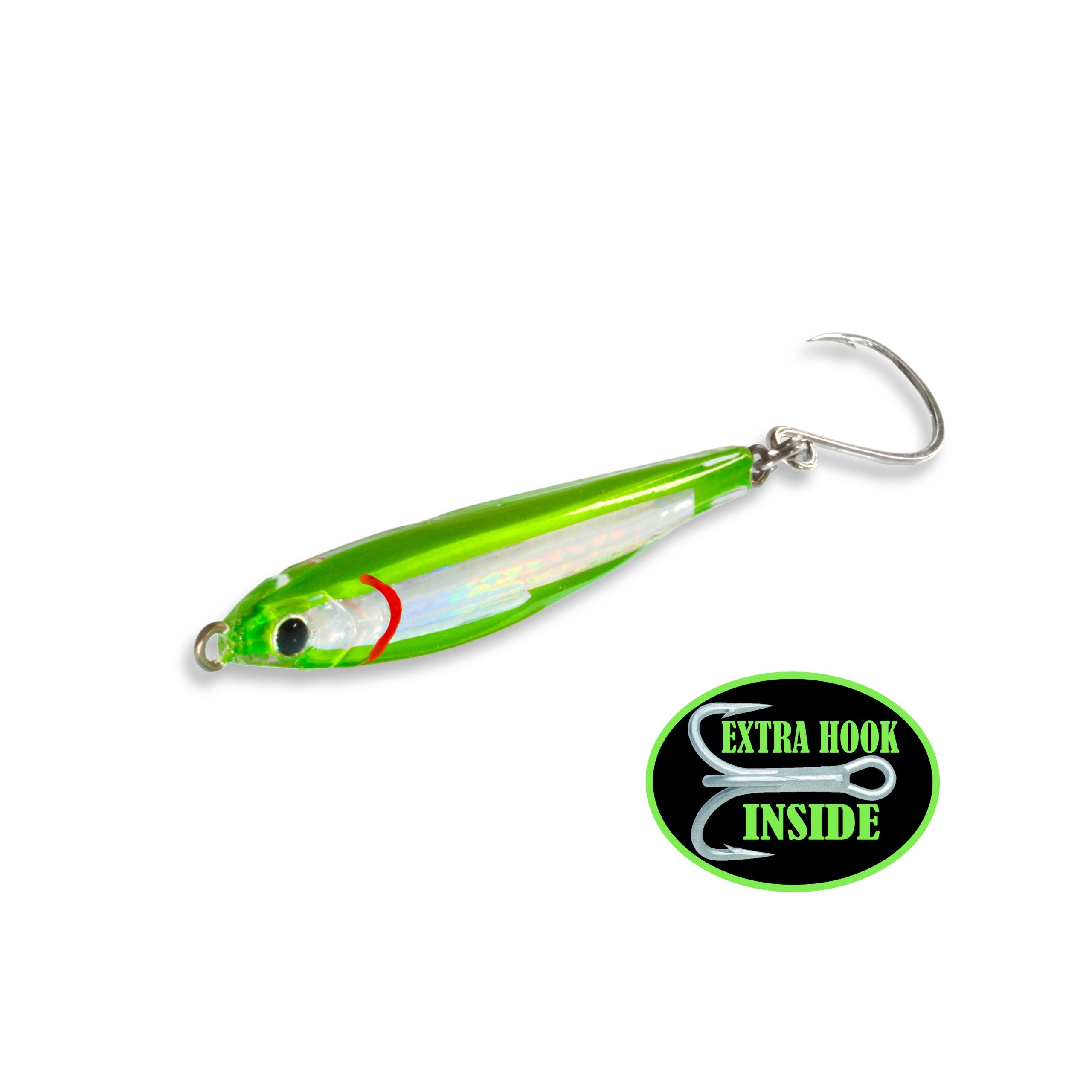 Fat Cow Shatterproof Fat Minnow Epoxy Jigs-Lures-Fat Cow-3/4oz 2-1/2" 1pk-Green-Tackle World