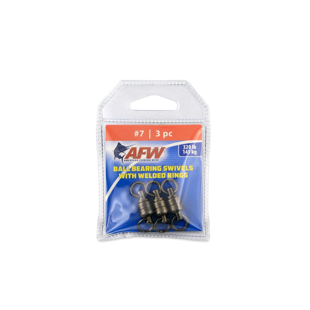American Fishing Wire Solid Brass Ball Bearing Swivels with Double Welded Rings-Terminal Tackle-American Fishing Wire-Tackle World