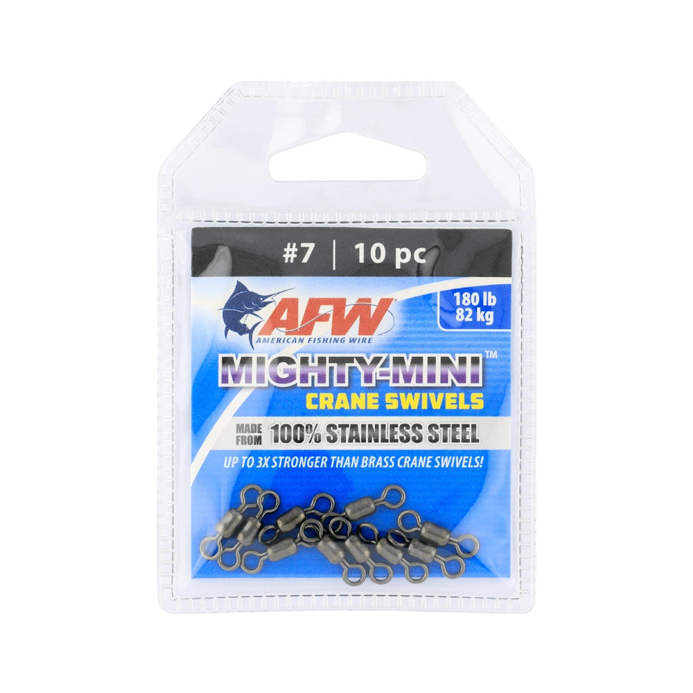 American Fishing Wire Mighty Mini Stainless Steel Crane Swivels-Terminal Tackle-American Fishing Wire-Tackle World