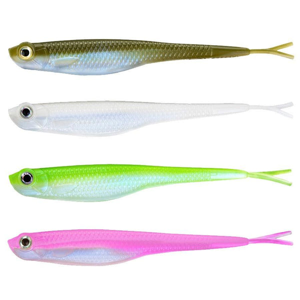 cowtec fish lure Fat Cow Fishing Fat Shad Finesse Baits - 5in
