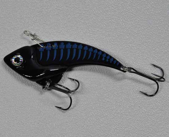 blade lures catch anything fish 1/4oz / Black Blue Stripe