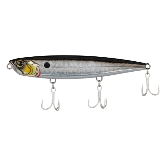 Shimano Ocellus Pencil 130F Rattle Poppers-Lures-Shimano-Black Sliver-Length: 5.12" (130mm) - Weight: 1oz (27g)-Tackle World