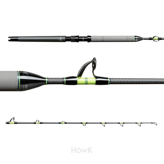 Howk Invictus 30/50 Straight Carbon Handle Casting Rods-Rods-Howk-Tackle World