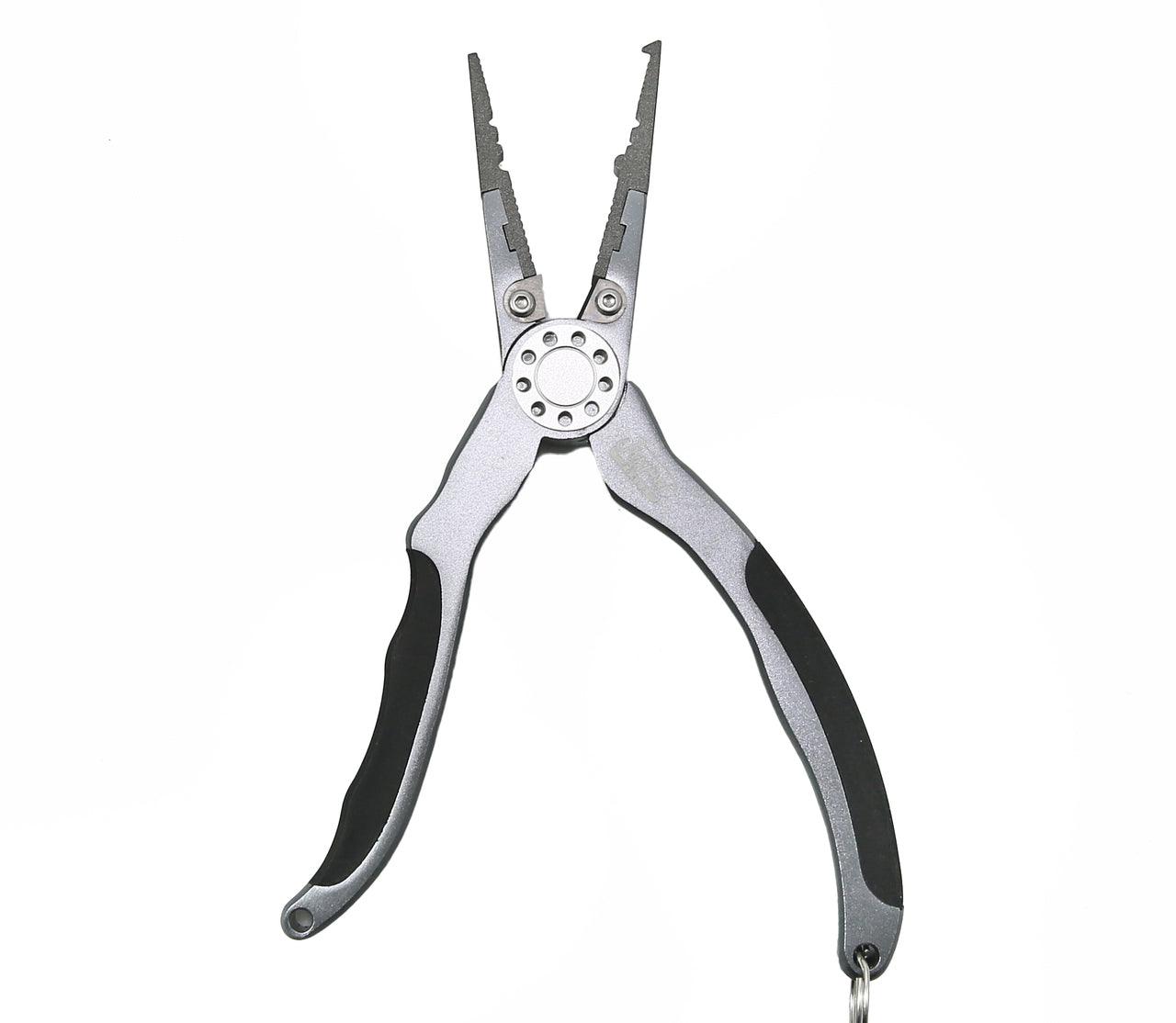 Jigging World 7.5" Aluminum Split Ring Pliers with Sheath-Tools-Jigging World-Gunmetal-Tackle World