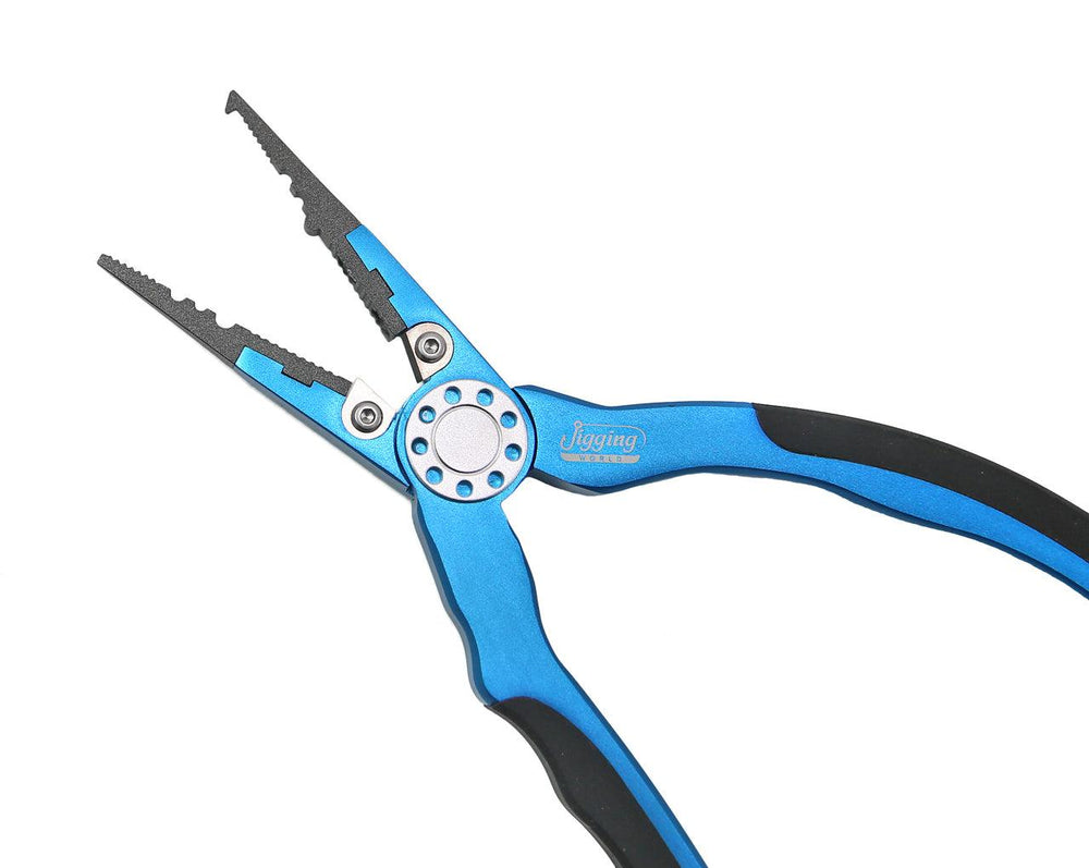 Jigging World 7.5" Aluminum Split Ring Pliers with Sheath-Tools-Jigging World-Tackle World