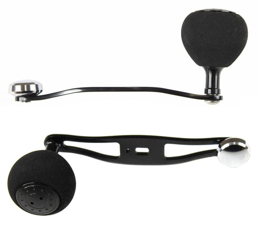 Jigging World Counterweight Handles for Bates Baitcasting Reels-Power Handles & Knobs-Jigging World-Offset Black Arm/39mm EVA Black Cap-Tackle World