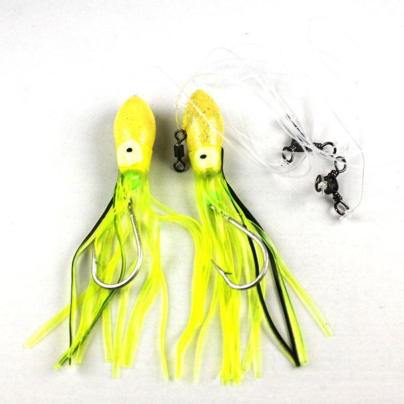 Jigging World Deep Drop Foam Glow Head Tile Fish Rigs-Terminal Tackle-Jigging World-Chartreuse Tail-Tackle World