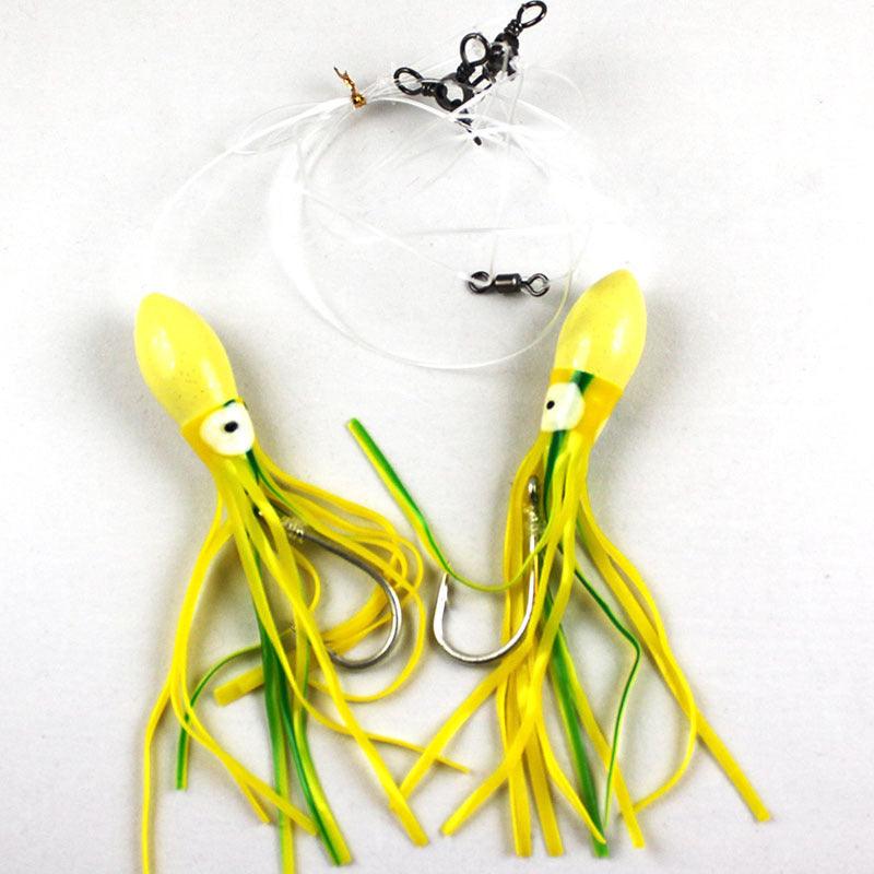 Jigging World Deep Drop Foam Glow Head Tile Fish Rigs-Terminal Tackle-Jigging World-Green Tail-Tackle World