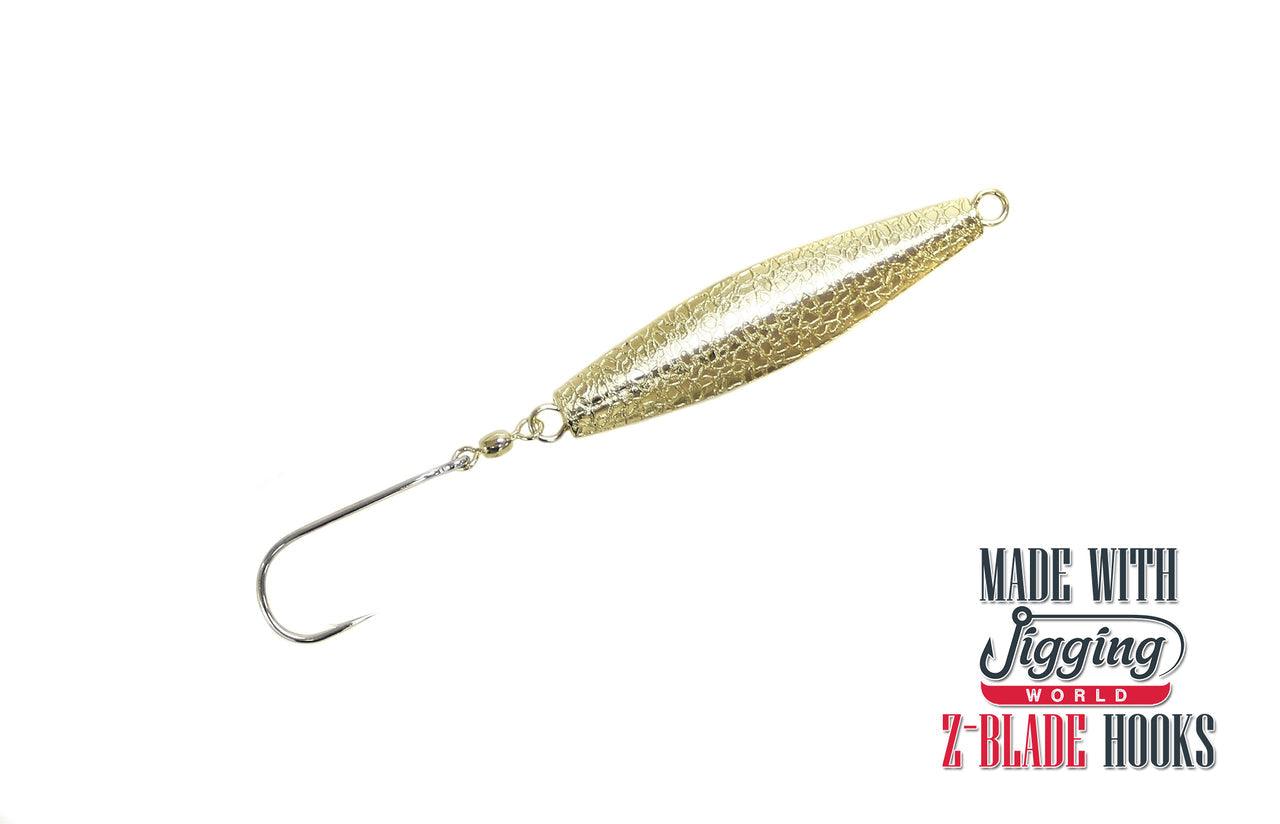 Jigging World Diamond Jigs Hammered Chrome Gold / 4 oz