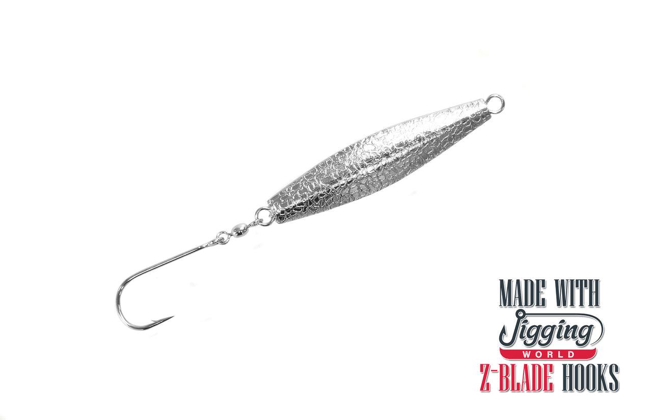 Jigging World Diamond Jigs Hammered Chrome Gold / 4 oz