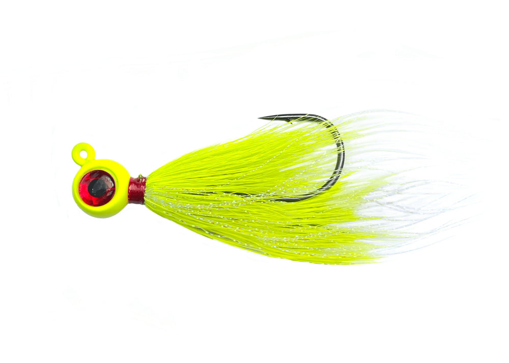 Jigging World Fishing Epoxy Bucktail Teasers-Lures-Jigging World-Chratreuse-Tackle World