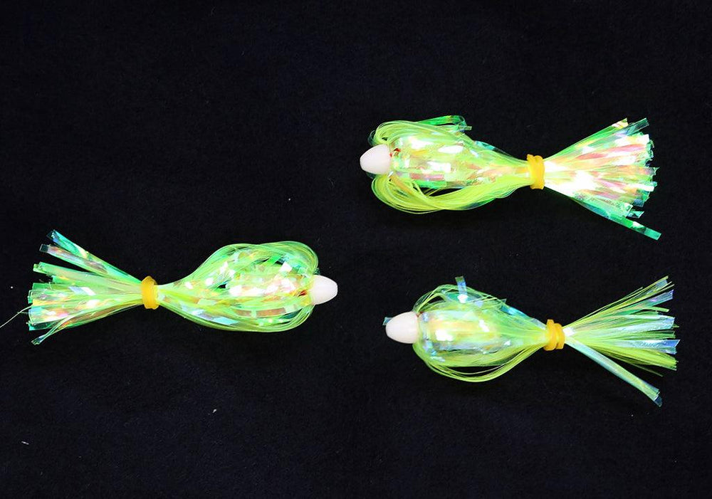 Jigging World Holographic Flash Teasers-Lures-Jigging World-Chartreuse-Tackle World