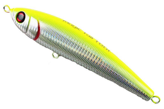 Jigging World Magic Tail Floating Stick Baits (No Hook) *Final Sale*-Lures-Jigging World-Chartreuse SIlver-Tackle World