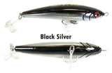 Jigging World Magic Tail Sinking Stick Baits *Final Sale*-Lures-Jigging World-Black Silver-Tackle World