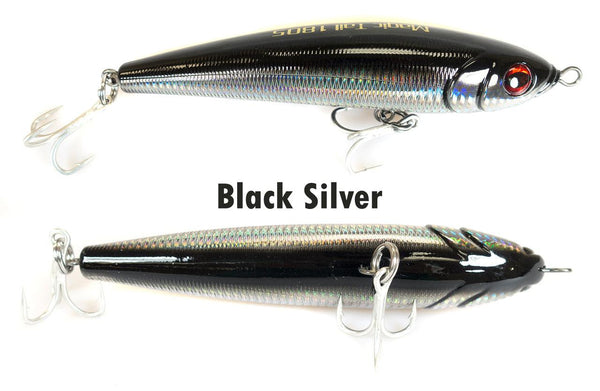 Jigging World Magic Tail Sinking Stick Baits Black Silver