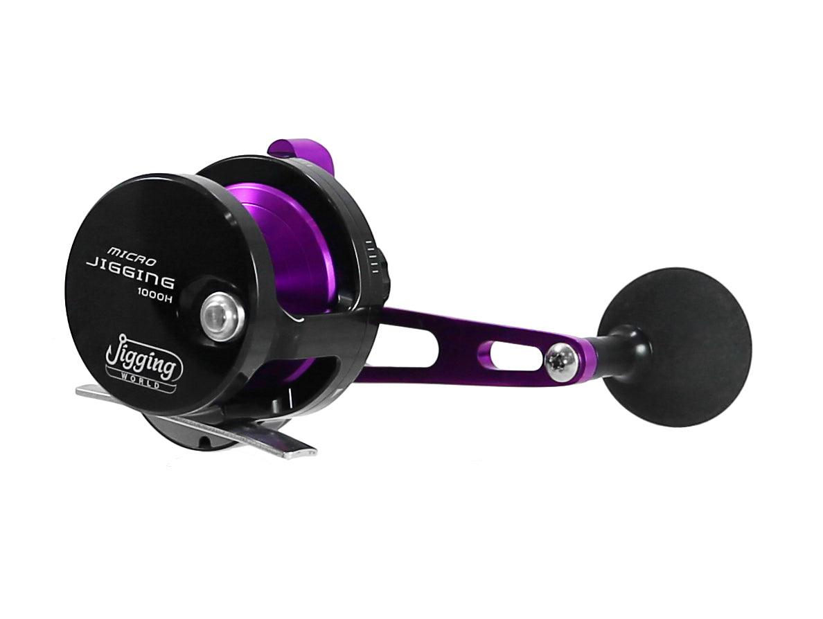 Jigging World Micro Jigging Lever Drag Reels-Reel-Jigging World-Black/Purple-Right-Tackle World